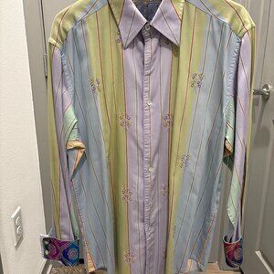 Robert Graham L, Multi  Blue, Mint and Lilac.